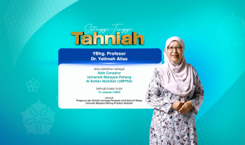 Setinggi-Tinggi Tahniah Kepada YBhg. Profesor Dr. Yatimah Alias